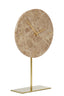 Clock on base 25,5x10x42,5 cm MORENO marble brown