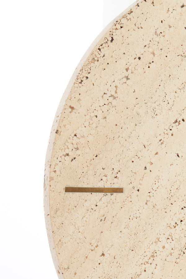Clock 43 cm JENAY travertine sand