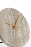 Clock 15 cm JENAY brown travertine