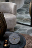 Clock 15 cm JENAY brown travertine