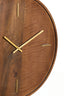 Clock 41 cm VETI mango wood brown+gold