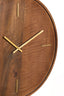 Clock 56 cm VETI mango wood brown+gold