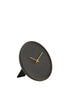 Clock 20 cm VETI mango wood dark brown+gold