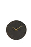 Clock 20 cm VETI mango wood dark brown+gold