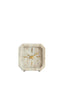 Clock 13x4x13 cm PABLIA marble sand-grey