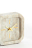 Clock 13x4x13 cm PABLIA marble sand-grey