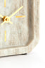 Clock 13x4x13 cm PABLIA marble sand-grey