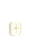 Clock 13x4x13 cm PABLIA marble white