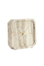 Clock 20,5x6x20,5 cm PABLIA marble sand-grey