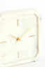 Clock 20,5x6x20,5 cm PABLIA marble white