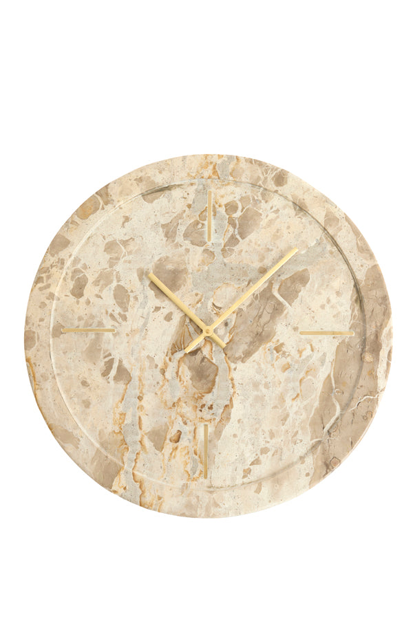 Clock 48 cm SISTELO taupe marble