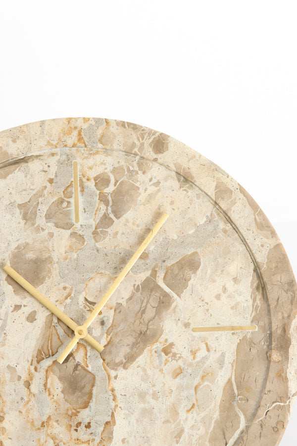 Clock 48 cm SISTELO taupe marble