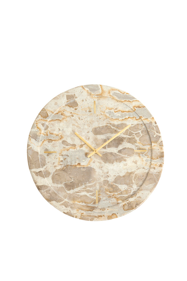 Clock 41 cm SISTELO taupe marble