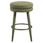 Counter stool Tenashar green blockweave swivel
