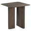 End table Castello Smoked charchoal oak top