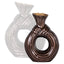 Vase Suen dark brown small