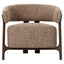 Lounge chair Dalara brown tweed
