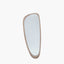 Natural Wood Veneer Teardrop Shaped Wall Mirror