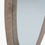 Natural Wood Veneer Teardrop Shaped Wall Mirror