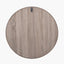 Natural Wood Veneer Deep Edge Round Wall Mirror Large