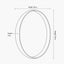 Natural Wood Veneer Deep Edge Round Wall Mirror Large