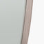 Grey Oak Wood Veneer Teardrop Shaped Wall Mirror