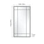 Antique Bronze  Metal Rectangular Floor Mirror