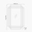 Gold Metal Art Deco Rectangular Wall Mirror