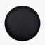 Black Metal Textured Edged Round Wall Mirror