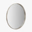 Grey Oak Wood Veener Slim Frame Round Mirror Large