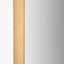 Brushed Gold Metal Slim Frame Oval Wall Mirror