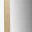 Brushed Gold Metal Slim Frame Arch Floor Mirror