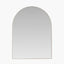 Brushed Gold Metal Slim Frame Tall Arch Wall Mirror