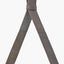 Peppercorn Leather Frame Round Wall Mirror