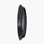 Graphite Metal Angled Frame Round Mirror Large