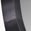 Graphite Metal Angled Frame Round Mirror