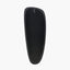 Black Wood Veneer Teardrop Shaped Wall Mirror