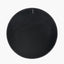 Black Wood Veneer Deep Edge Round Wall Mirror Large