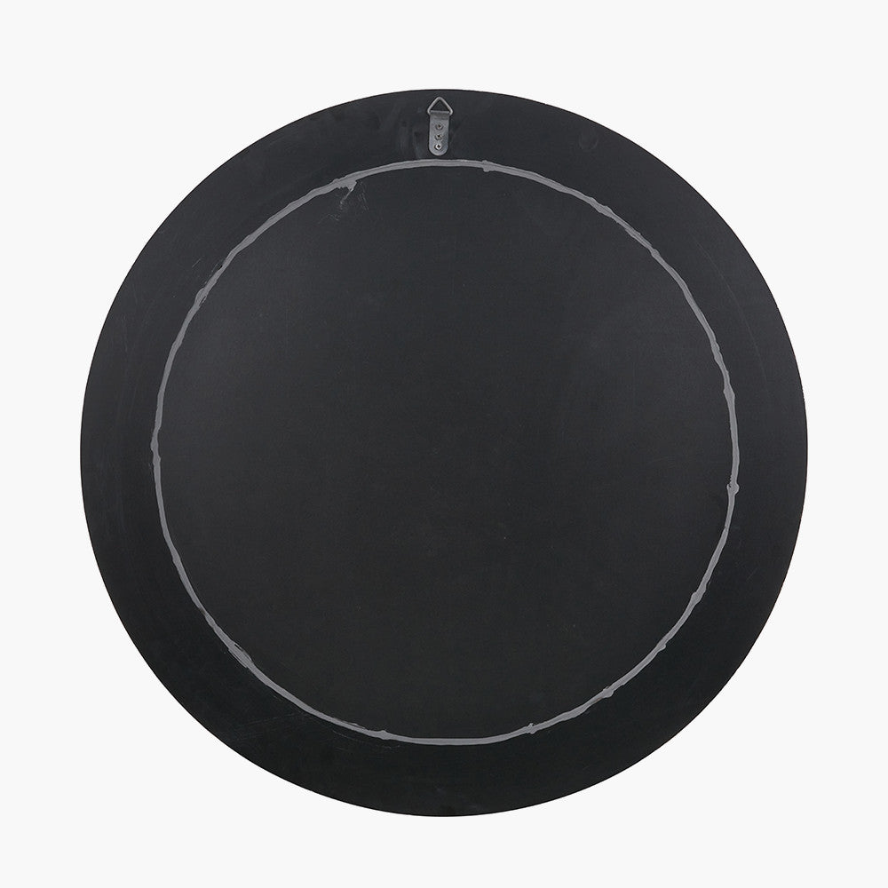 Myana Jade Marble Effect Veneer Round Wall Mirror