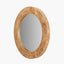 Newborough Burr Wood Effect Round Wall Mirror