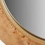 Newborough Burr Wood Effect Round Wall Mirror