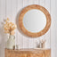 Newborough Burr Wood Effect Round Wall Mirror
