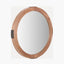 Vermont Light Walnut Wood Veneer Round Wall Mirror