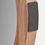 Vermont Light Walnut Wood Veneer Round Wall Mirror