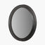 Elwood Black Fir Wood Effect Round Wall Mirror