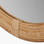 Natural Rattan Frame Round Wall Mirror