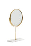 Mirror on base 24x9x40,5 cm RIESCO marble white-gold