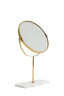Mirror on base 24x9x40,5 cm RIESCO marble white-gold