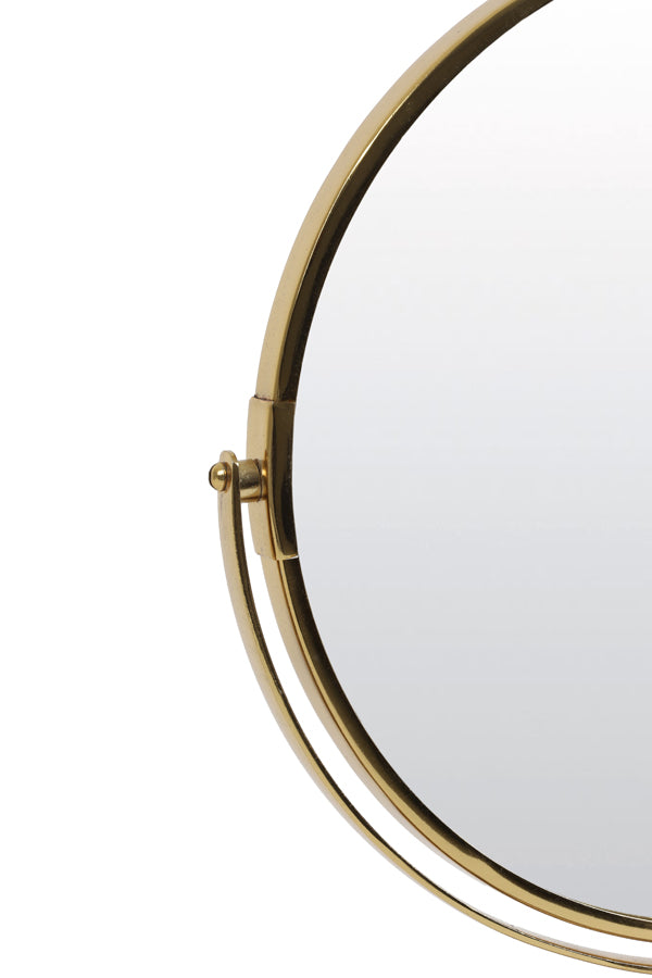 Mirror on base 24x9x40,5 cm RIESCO marble white-gold