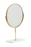Mirror on base 33x12,5x48 cm RIESCO marble white-gold
